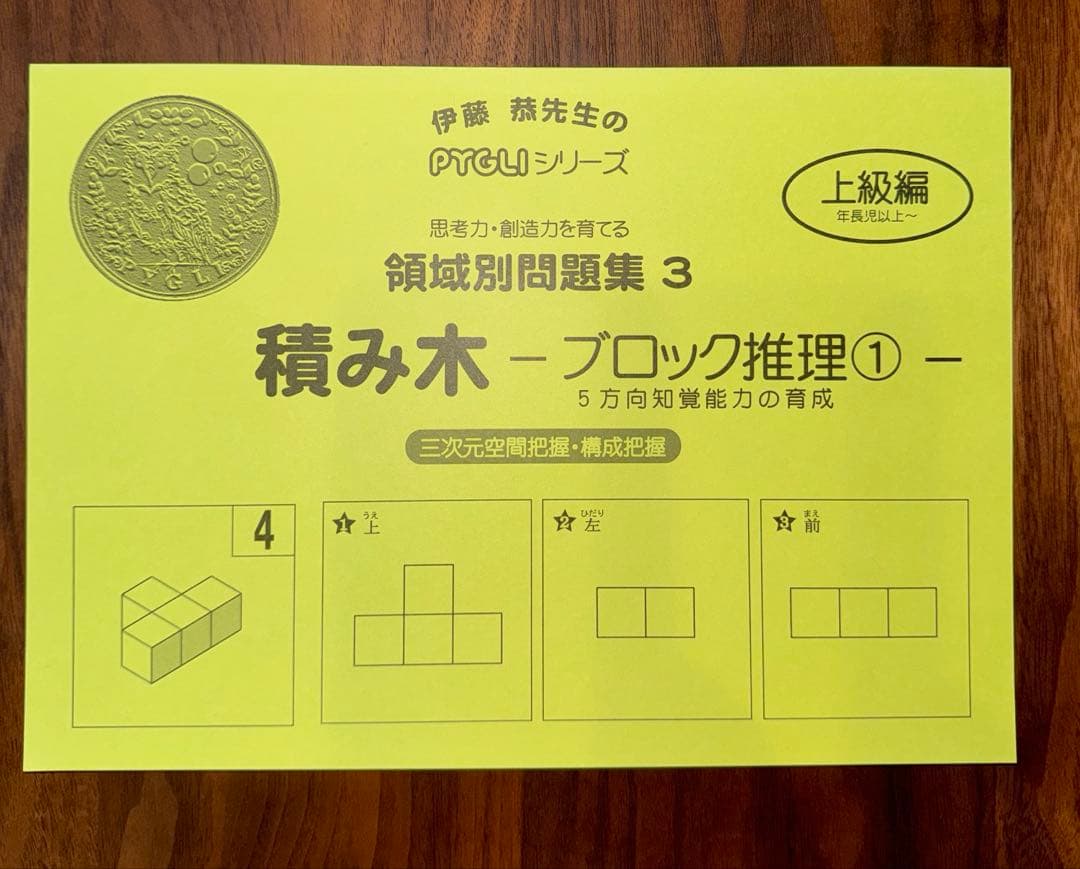 ピグマリオン　教具　思考力12冊　2歳児のさんすう　積み木推理3冊