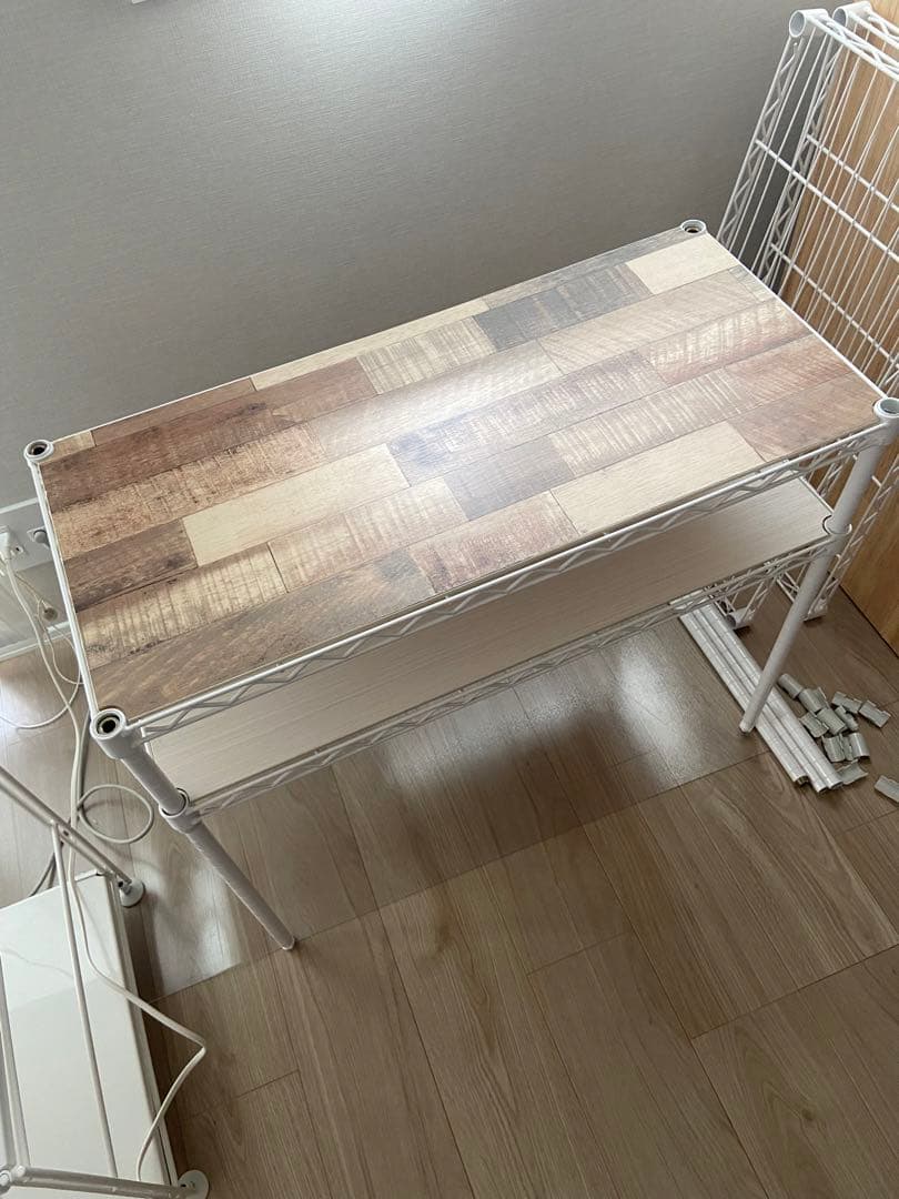 4段　メタルラック ボード付き　IRIS OHYAMA