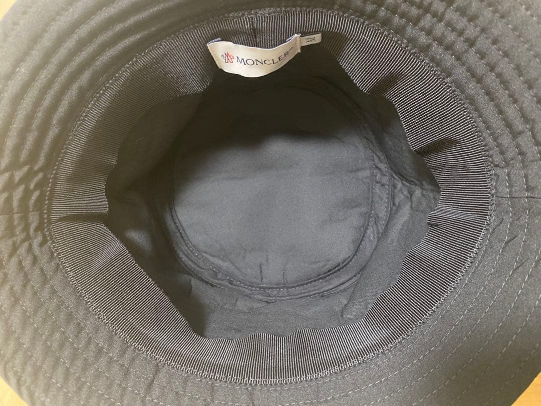 【未使用品】MONCLER ブラック バケットハット M
