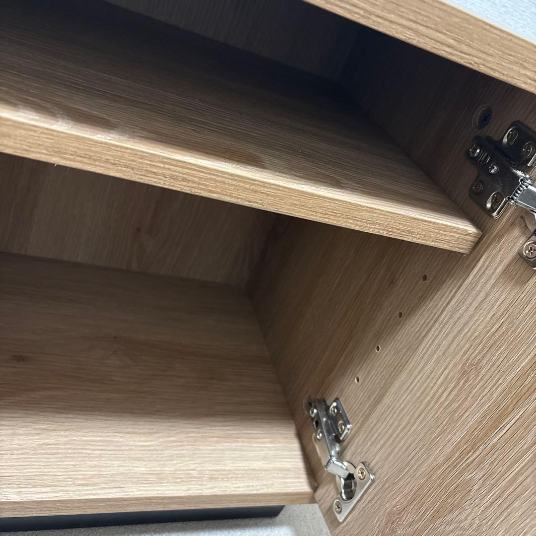 【送料込み】LOWYA サイドテーブル シャビーナチュラル コンセント2口