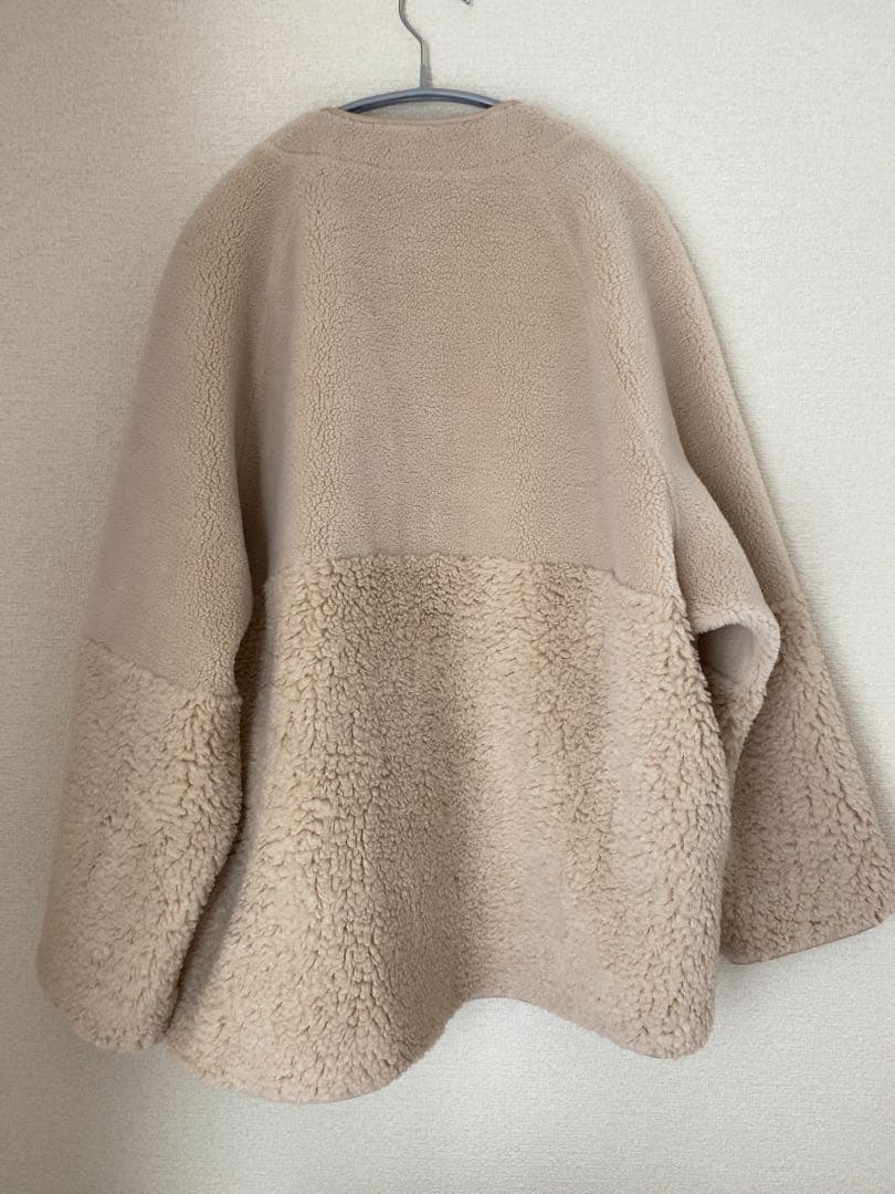 ヤマダヤ フェンネル リバーシブルボアジャケット サンドベージュ 新品タグ付き