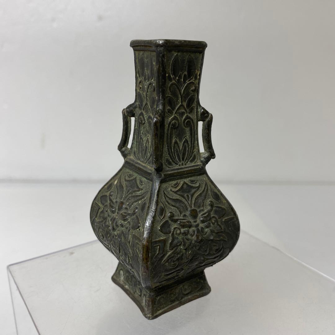 専用　慶山堂　銅製　花瓶　147g タルカニ　東さ7-1124②