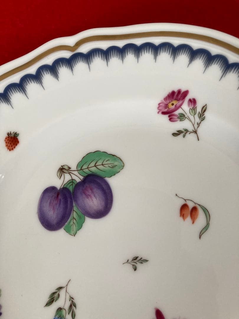 【美品】リチャードジノリ イタリアンフルーツ 19cm プレートセット　ケーキ皿