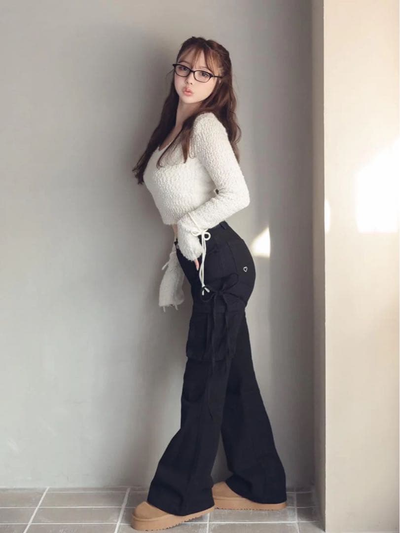 パンツ andmary Heart point cargo pants