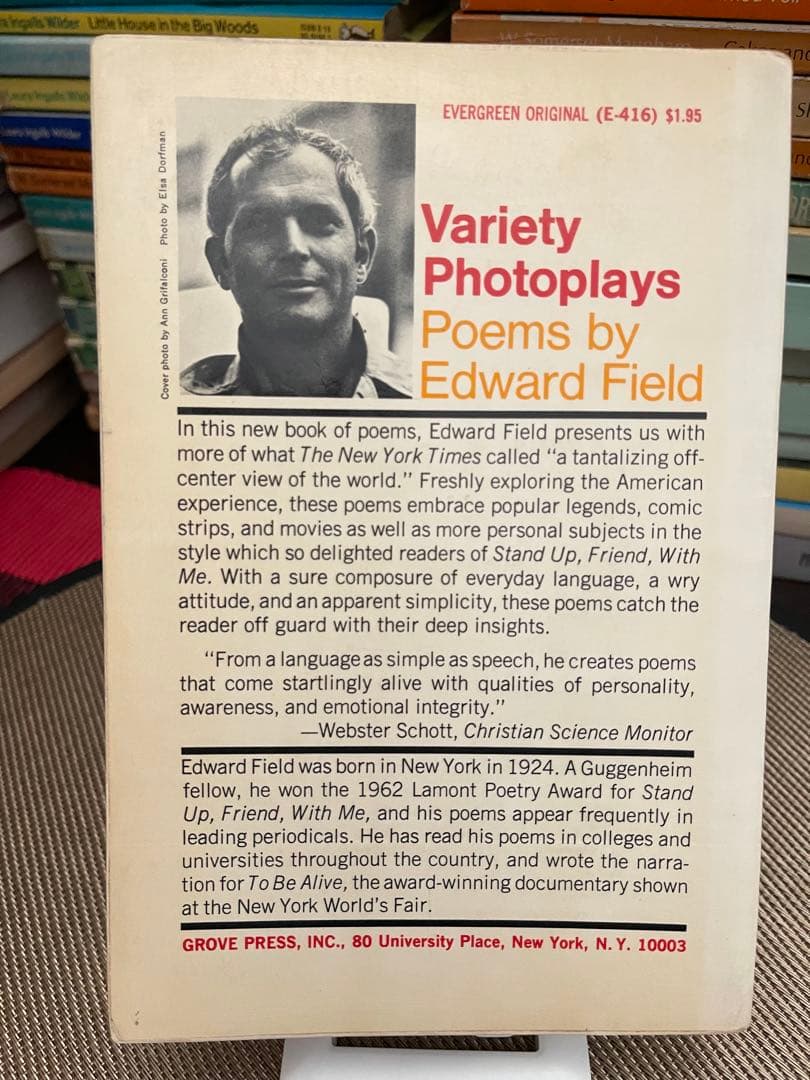 洋書 Variety Photoplays by Edward Field