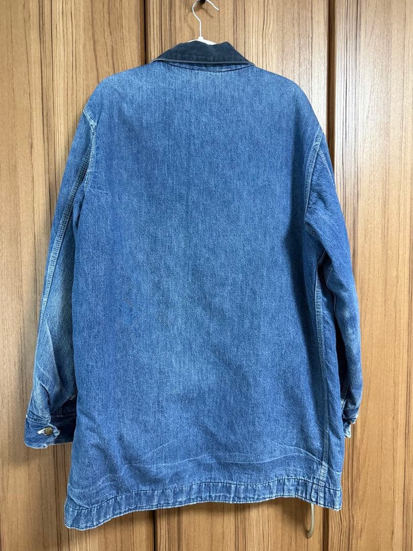 シアーズ　ビンテージ　70's デニムカバーオール XLコーデュロイ襟