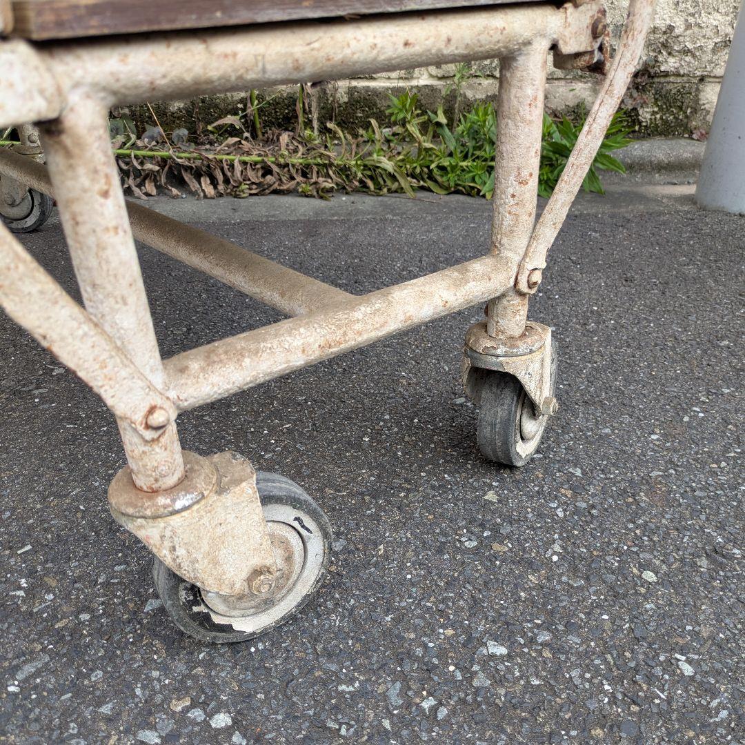 イギリスビンテージ 折り畳みベッド 簡易ベッド ビンテージ家具 インダストリアル