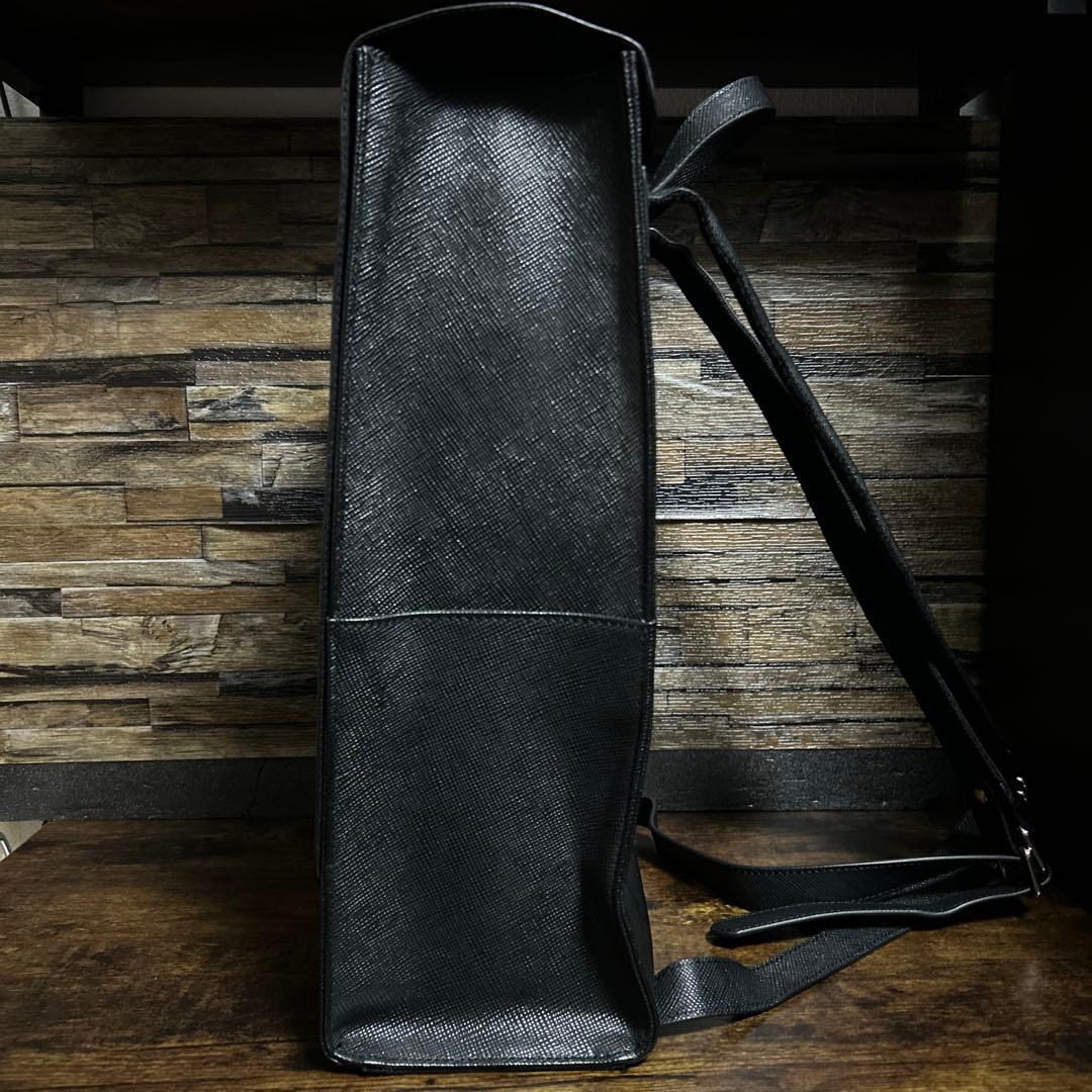 GOLDMEN 本革サフィアーノリュック TRANSIC ブラック　未使用