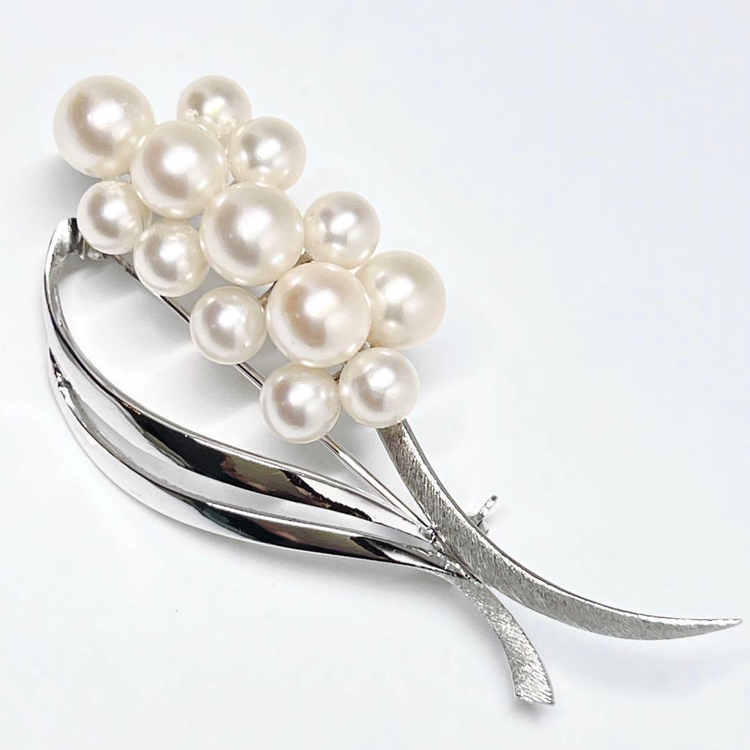 美品✨MIKIMOTO ミキモト パール　ブローチ フラワー　ブーケ