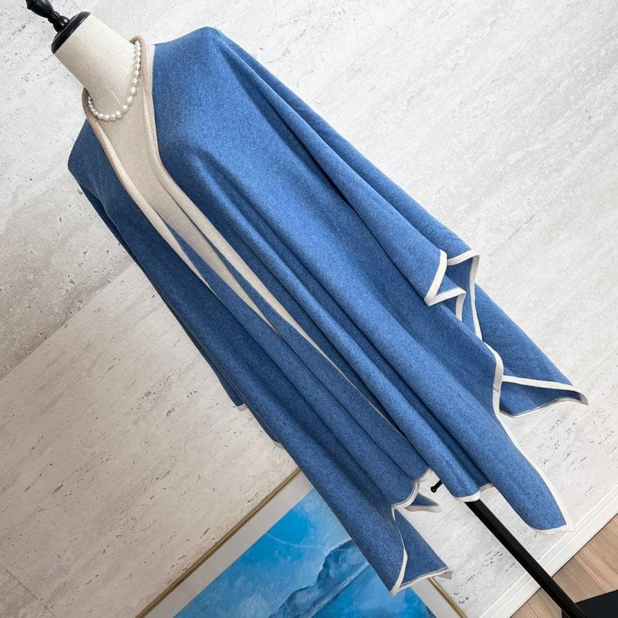 新品未使用タグ付★AGNONA★カシミヤ100★ドレープ★ケープコート