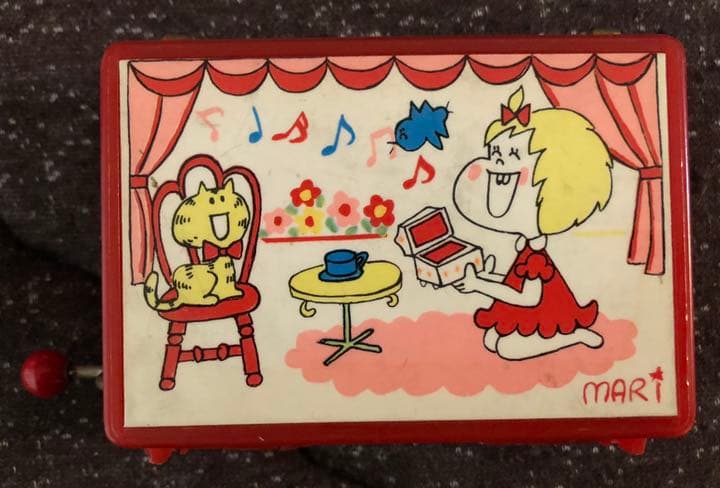 昭和レトロ　天地真理 手動式オルゴール