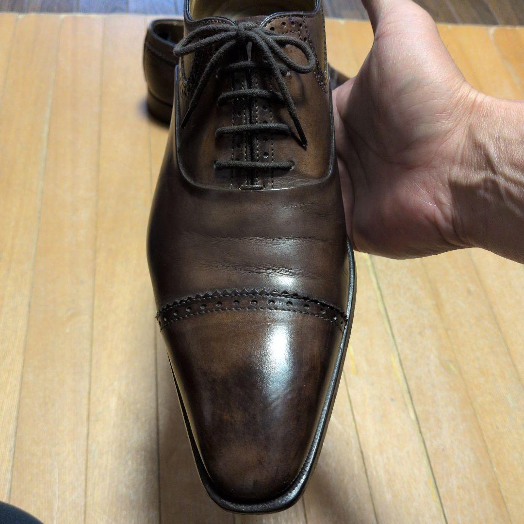 フランチェスコベニーニ　ストレートチップ　ダークブラウン