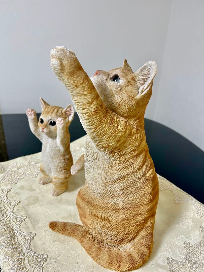 猫 置物 ガーデニング 雑貨 ガーデン オーナメント オブジェ セット