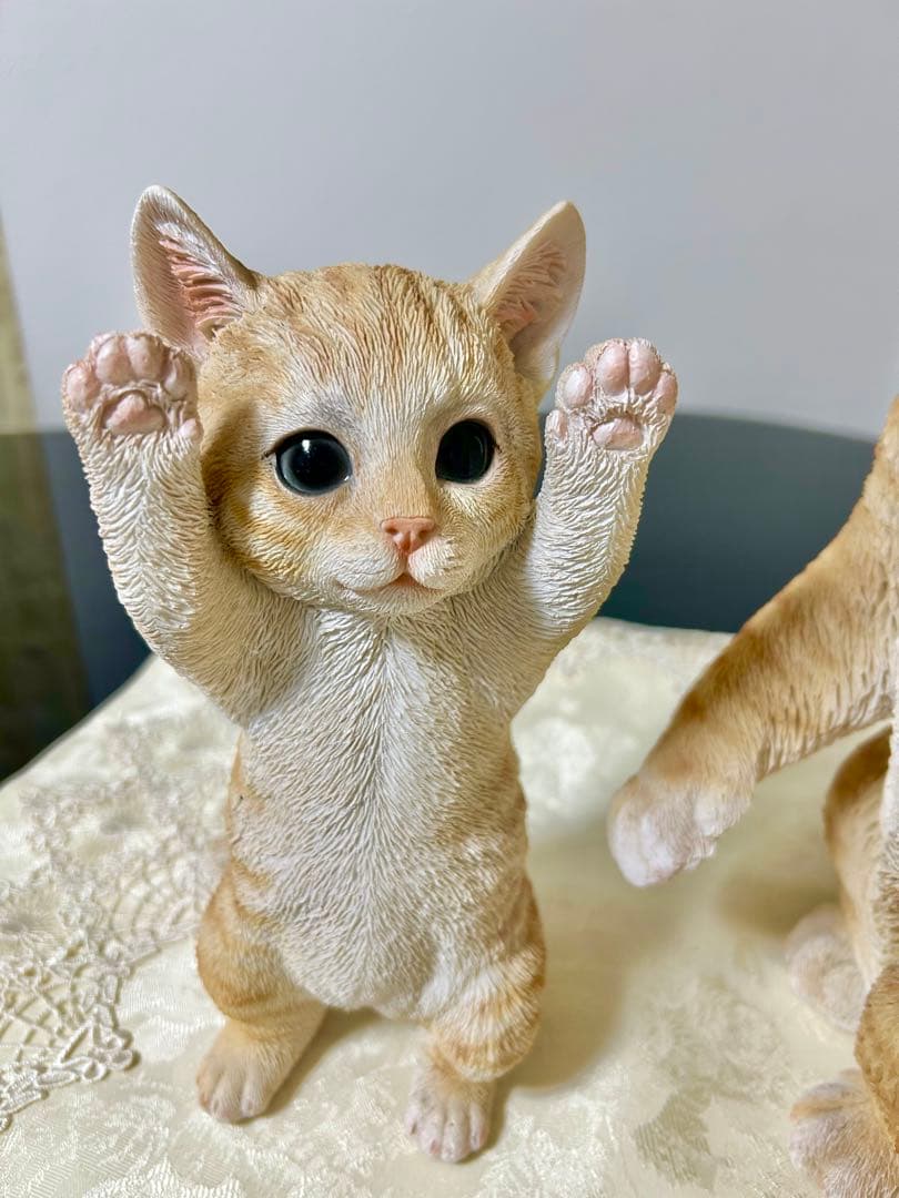 猫 置物 ガーデニング 雑貨 ガーデン オーナメント オブジェ セット