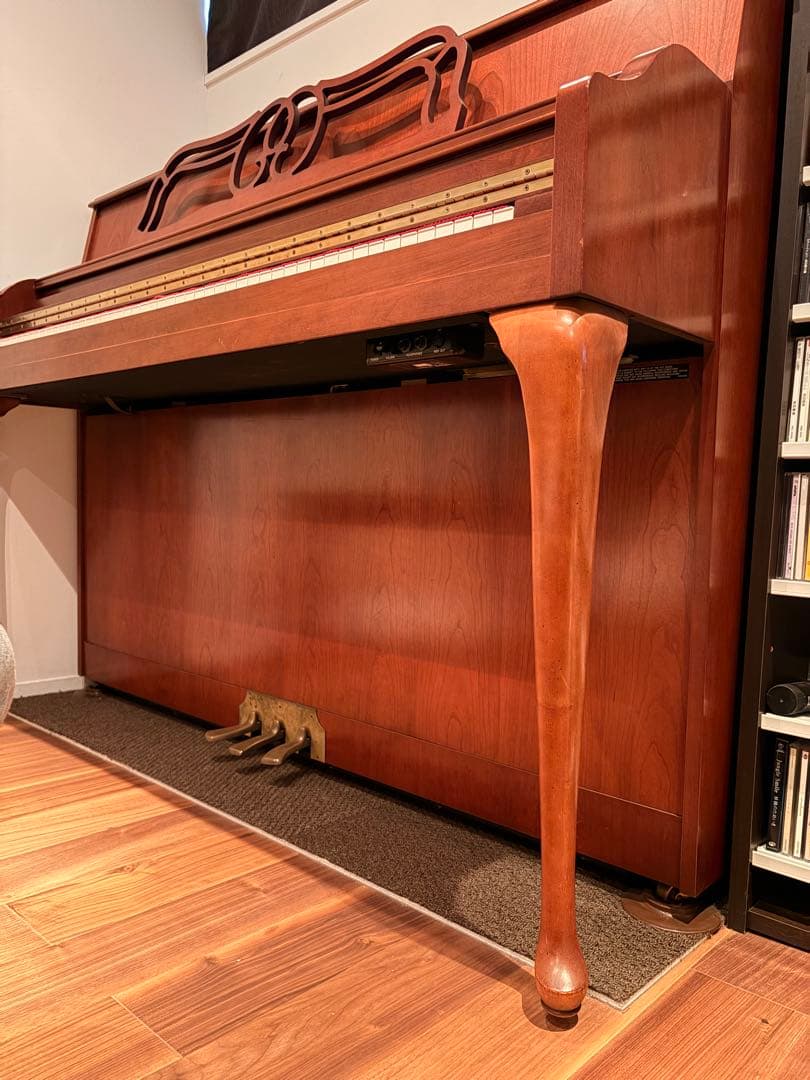 ★美品綺麗★USA YAMAHA ヤマハ アップライトピアノ 猫足★調律回数多数