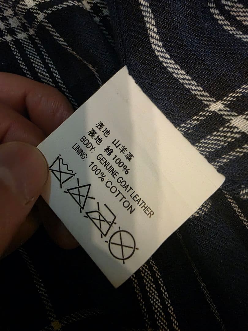 DEGNERシングルライダース レザージャケット 羊革 XL