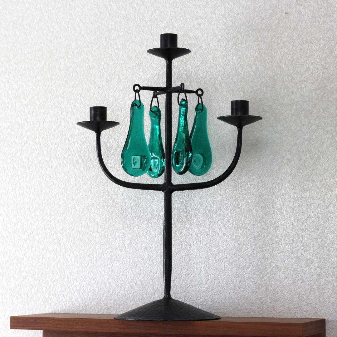 【超貴重】エリックホグラン　激レアカラー・完璧な刻印・初期型　キャンドルスタンド