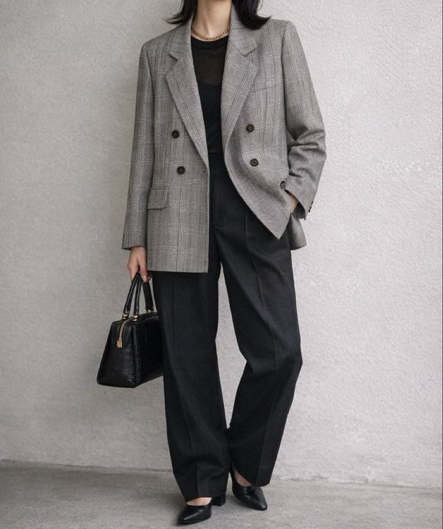 BURBERRY ダブルブレスト テーラードジャケット チェック 13