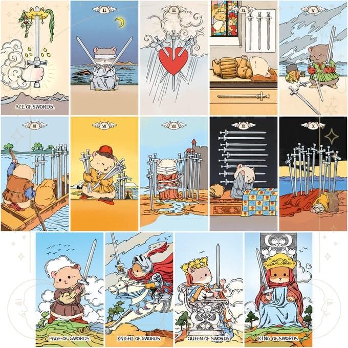 【正規品タロットカード】希少インディーズ✨可愛いハムスタータロット／通常版