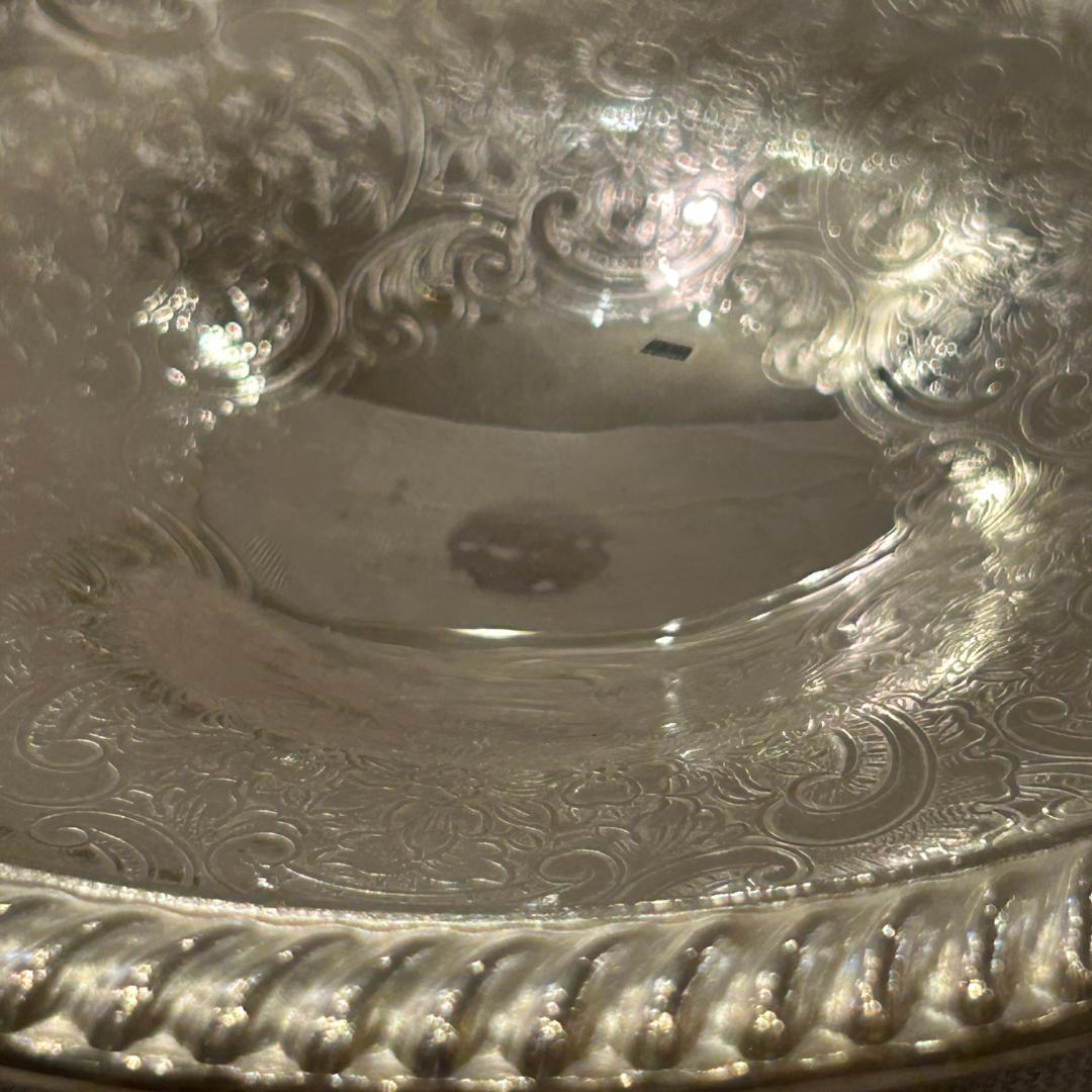 ♥Barker Ellis（バーカーエリス）シルバー脚付き皿