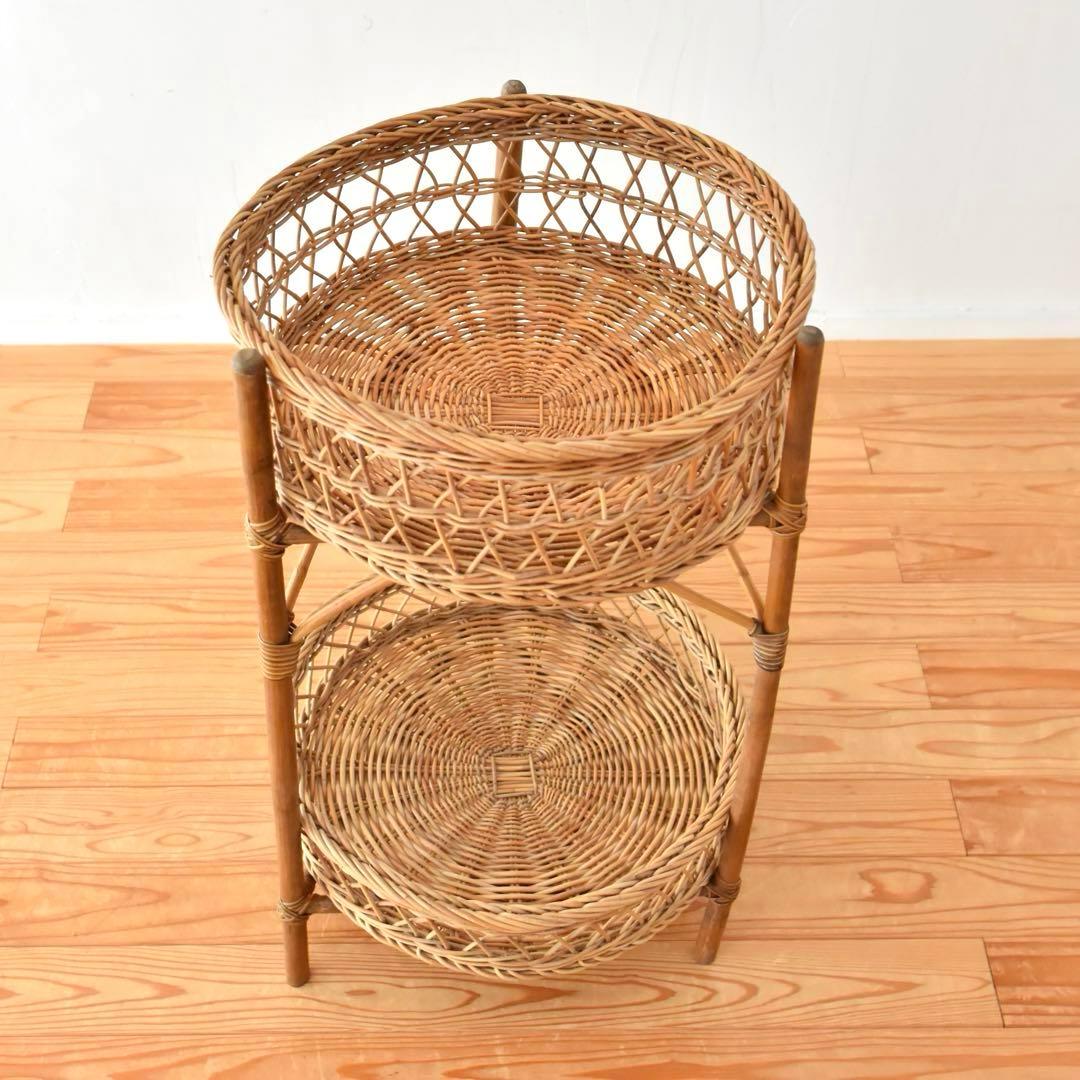 ランドリーバスケット　籐　ラタン　竹　バンブー