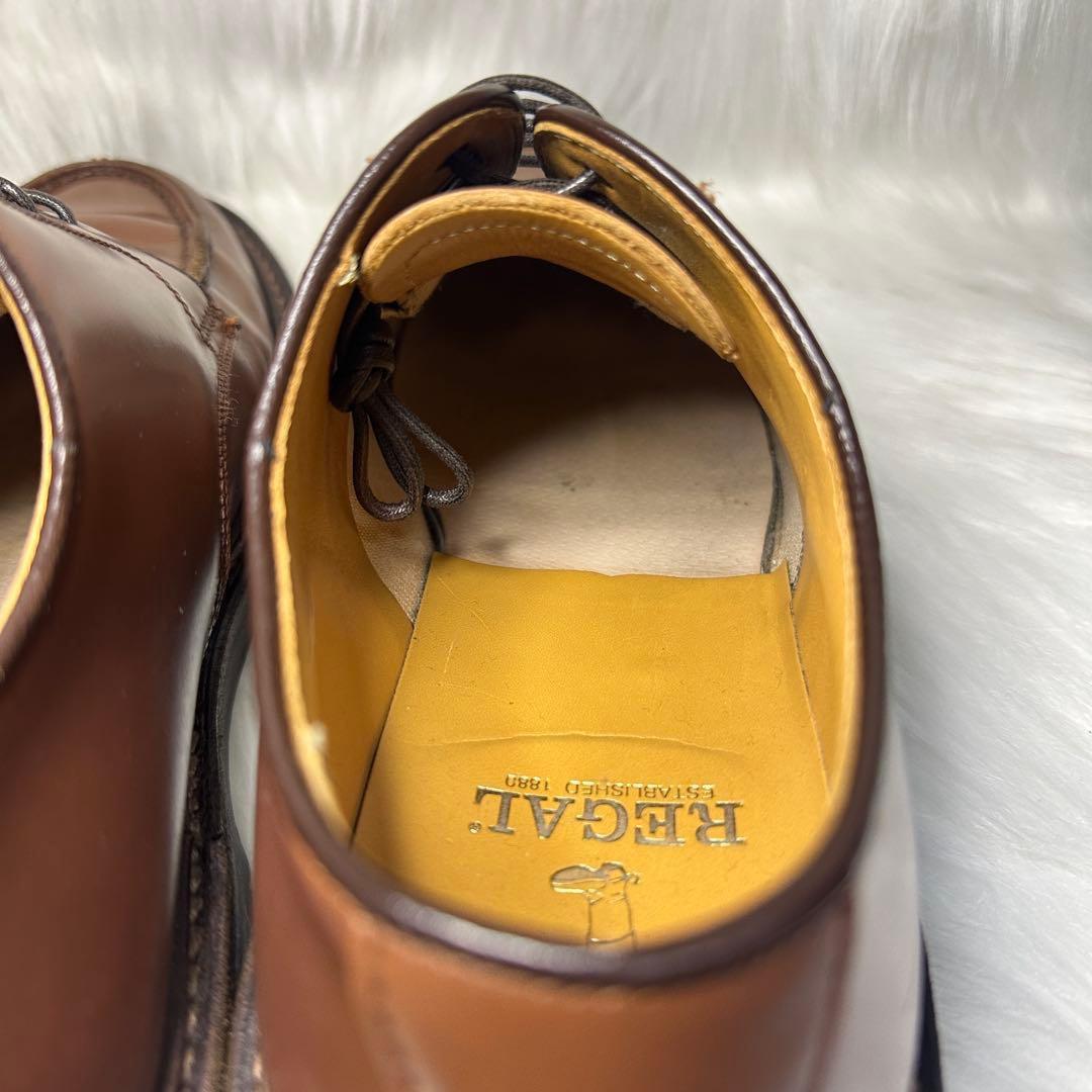 美品✨REGAL リーガル JU15 外羽根 ビジネスシューズ Uチップ レザー