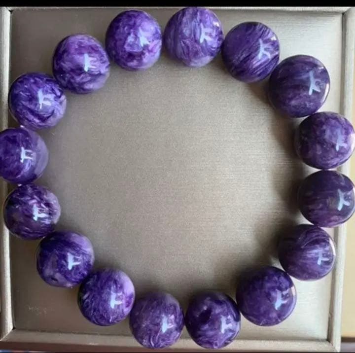 kicco様☆天然石★チャロアイト ☆ブレスレット ☆13mm