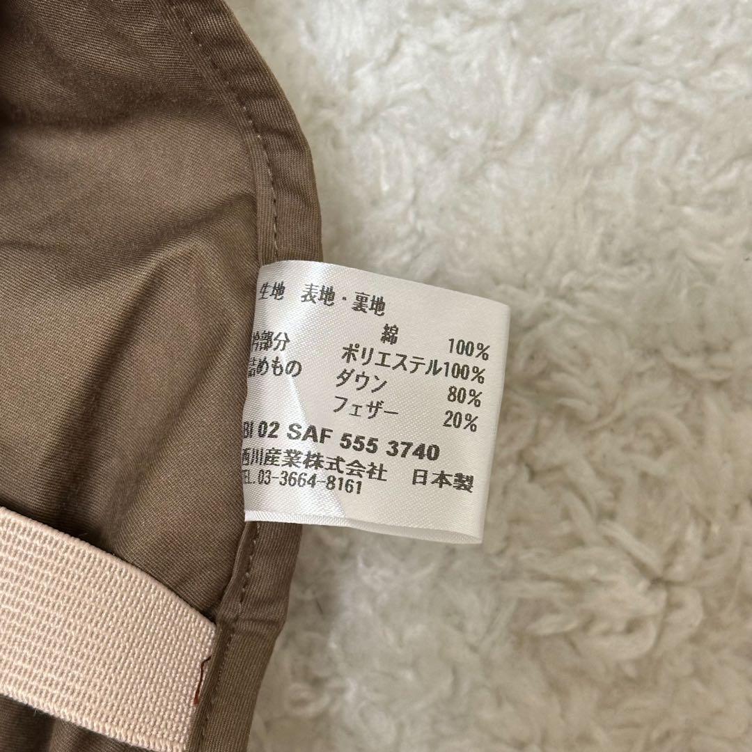 【美品】CELINE セリーヌ ダウンポンチョ トリオンフ柄 ブラウン