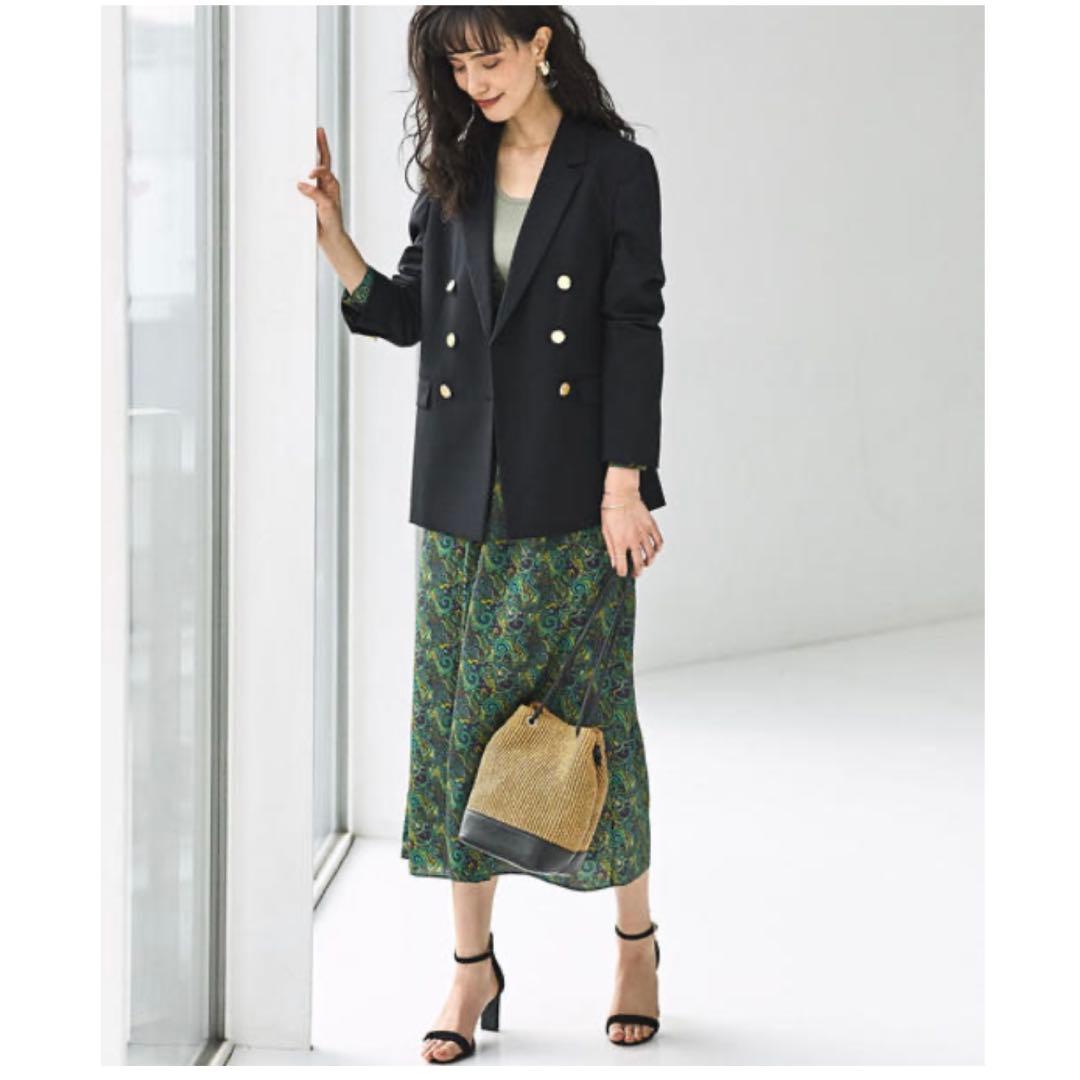 【1度着用のみ美品】 ユナイテッドアローズ ダブルテーラードジャケット 金ボタン