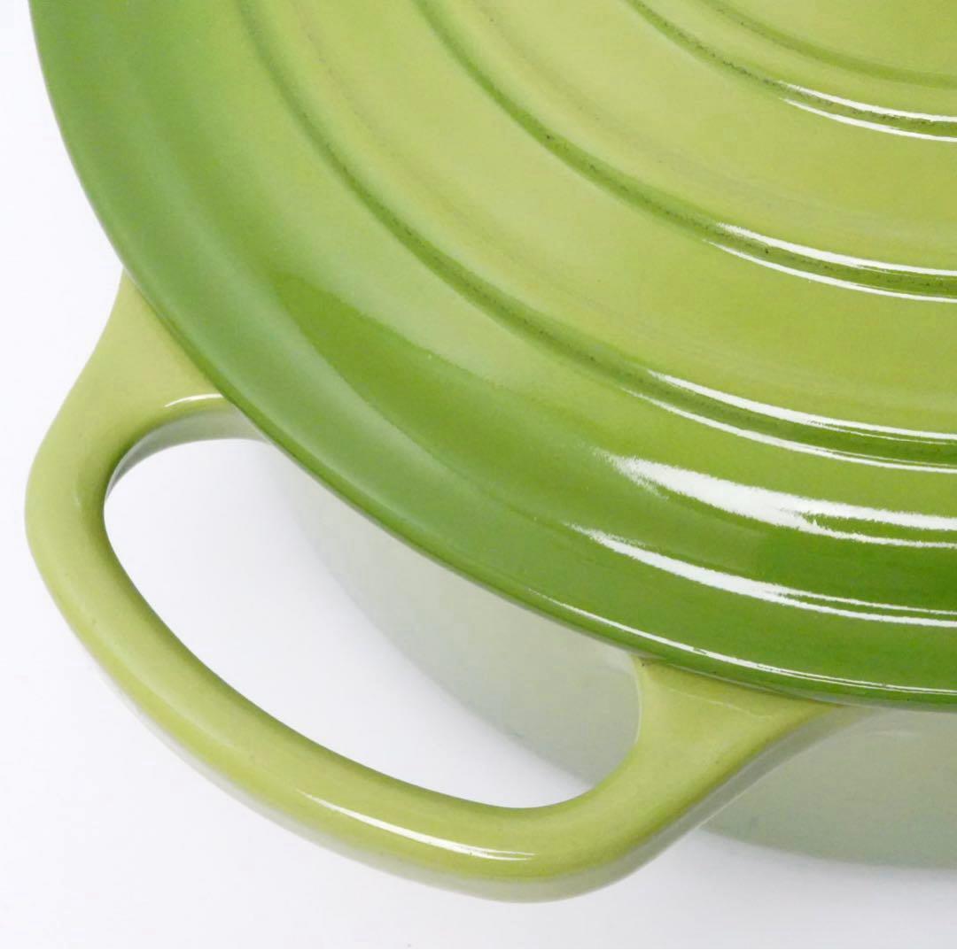 【美品】LE CREUSET　シグニチャーココット ロンド パーム22cm