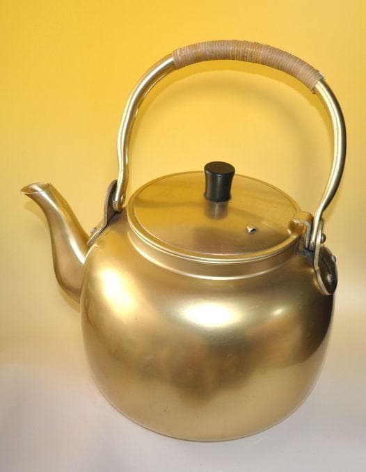 日軽　やかん　10リットル　籐巻き　昭和レトロ