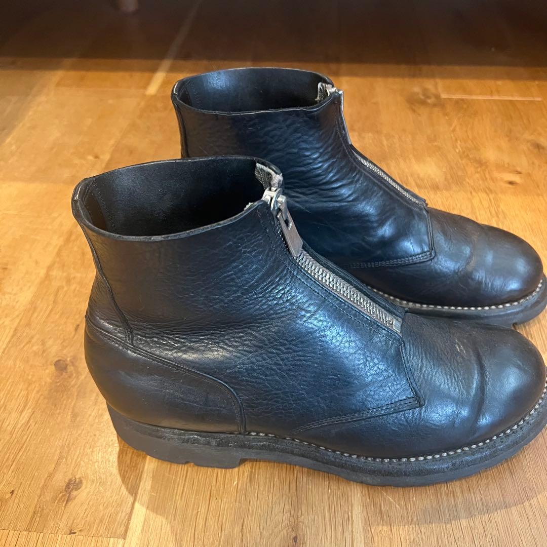 s*i様 GUIDI フロントジップブーツ センタージップ グイディ ブーツ