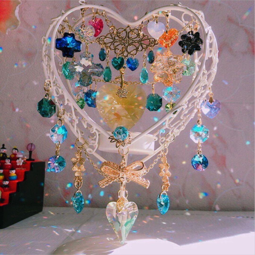 さーちん☆ハート❤︎ ❤︎ ❤︎スタンド付きサンキャッチャー✧♡