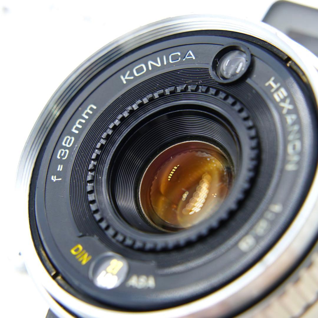 【清掃・動作確認済み＊革張り替え＊試写あり】人気！Konica C35