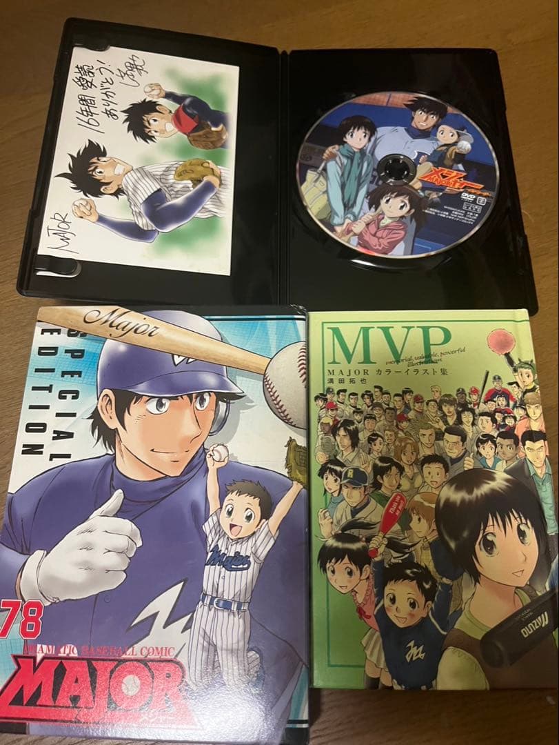 メジャー1~78 全巻セット DVD・イラスト集・キャラ名鑑・友情の1球付き