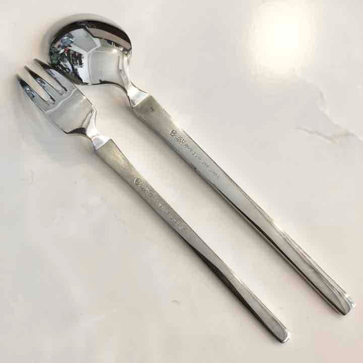 LUCKYWOOD ステンレス カトラリー フォーク スプーン ラッキーウッド