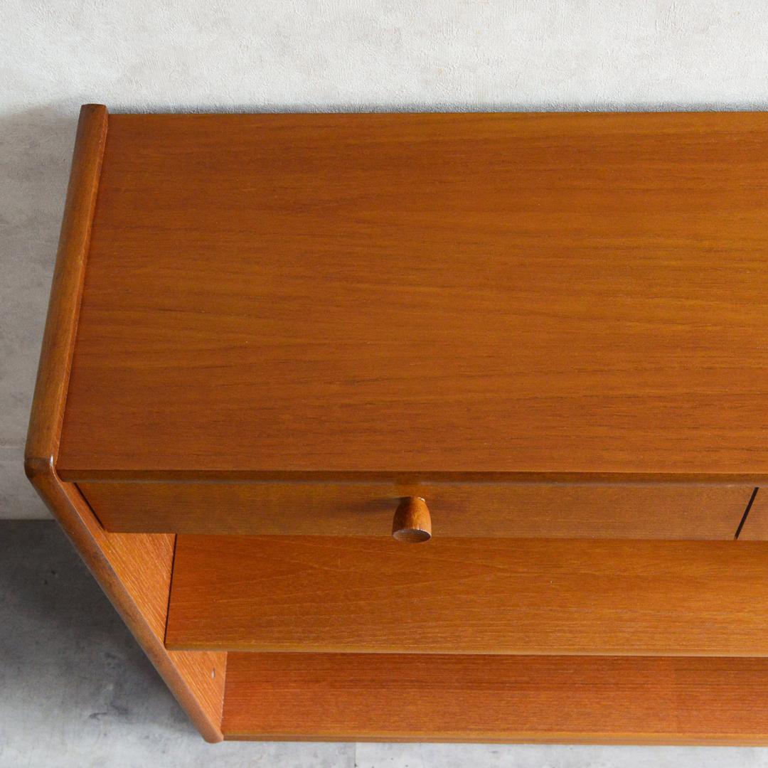 ayura 　Nathanヴィンテージ シェルフ 抽斗付 ブックシェルフ