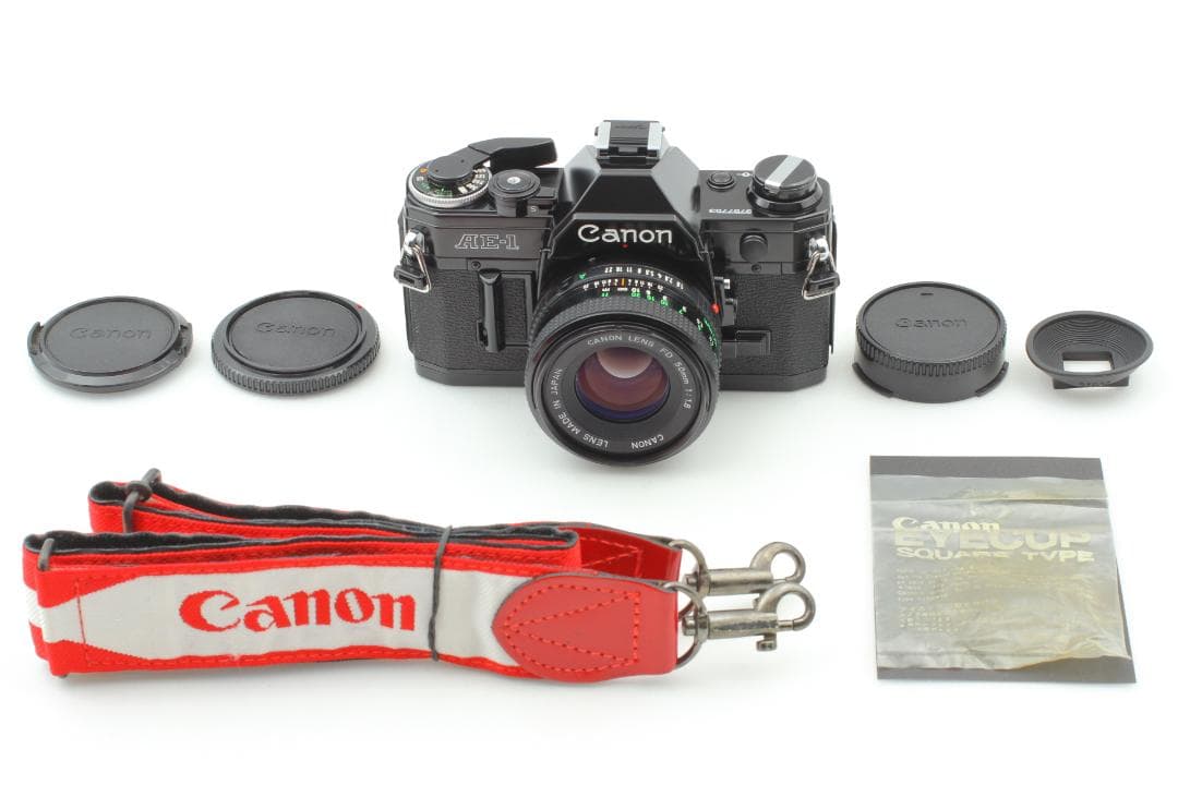 【動作確認済】Canon AE-1 ブラック NEW FD 50mm f/1.8