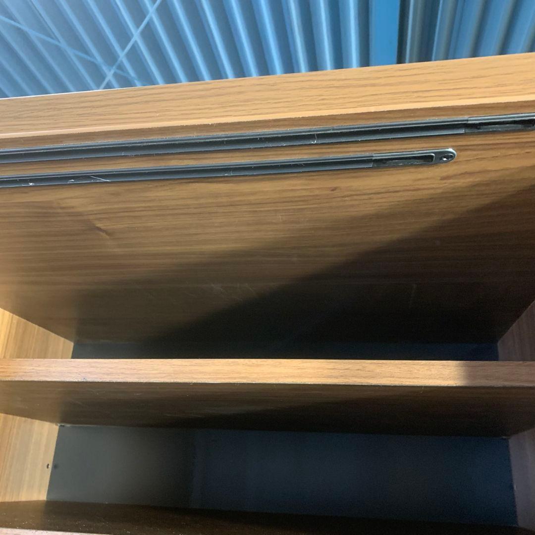 K757 古賀家具 OP フィルミア W122cm ガラス戸 食器棚