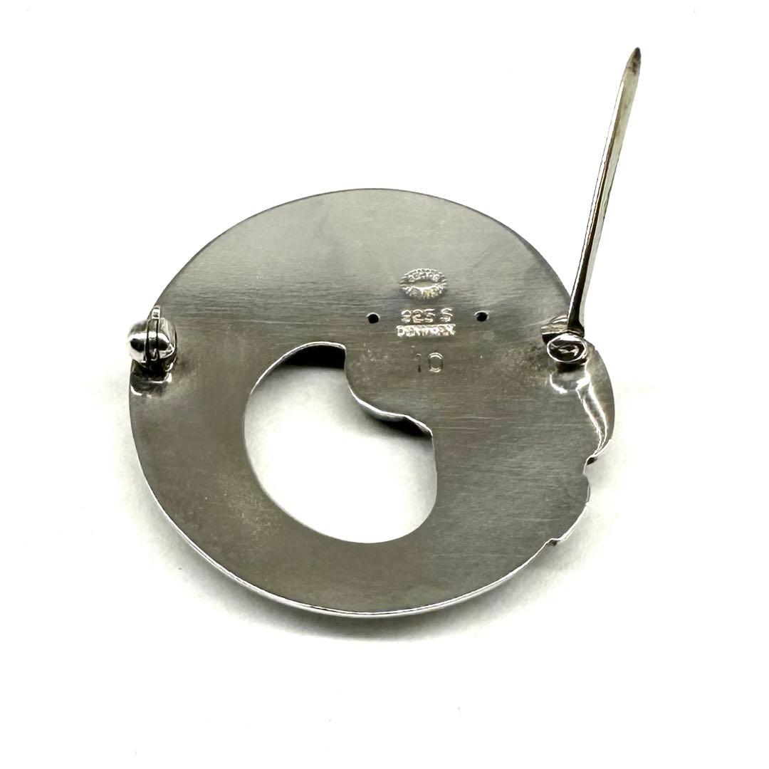 ★美品★ジョージジェンセン★10★魚★ブローチ★サークル★ラウンド★