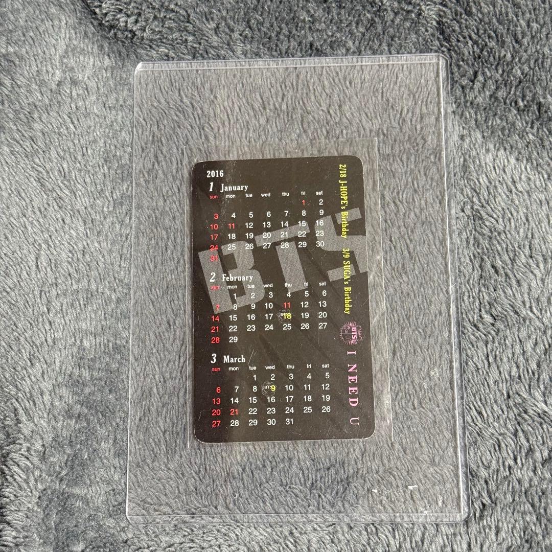 BTS JIMIN ジミン 直筆サイン入りトレカ型カレンダー