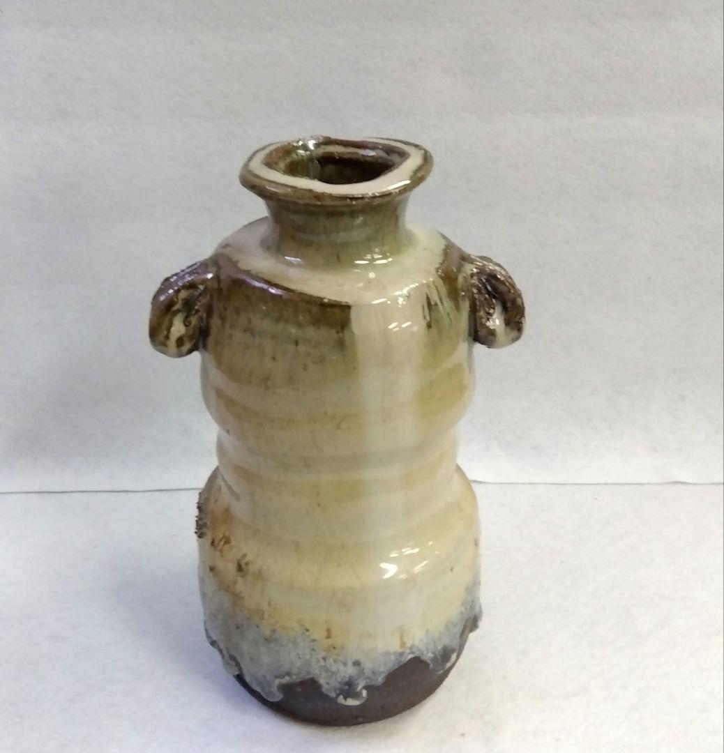 茶道具 花入 萩焼 灰被 耳付 古畑窯 椋原佳俊