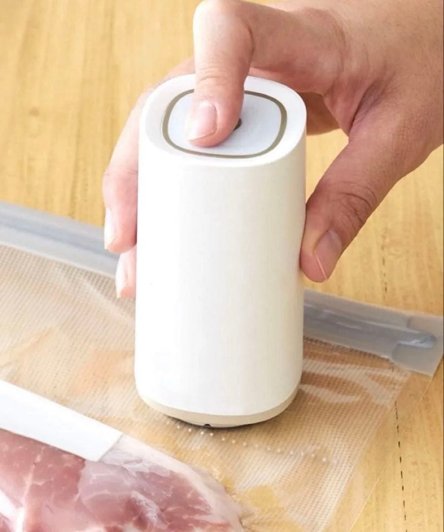 3COINS USB充電式食品真空ポンプ ４個セット