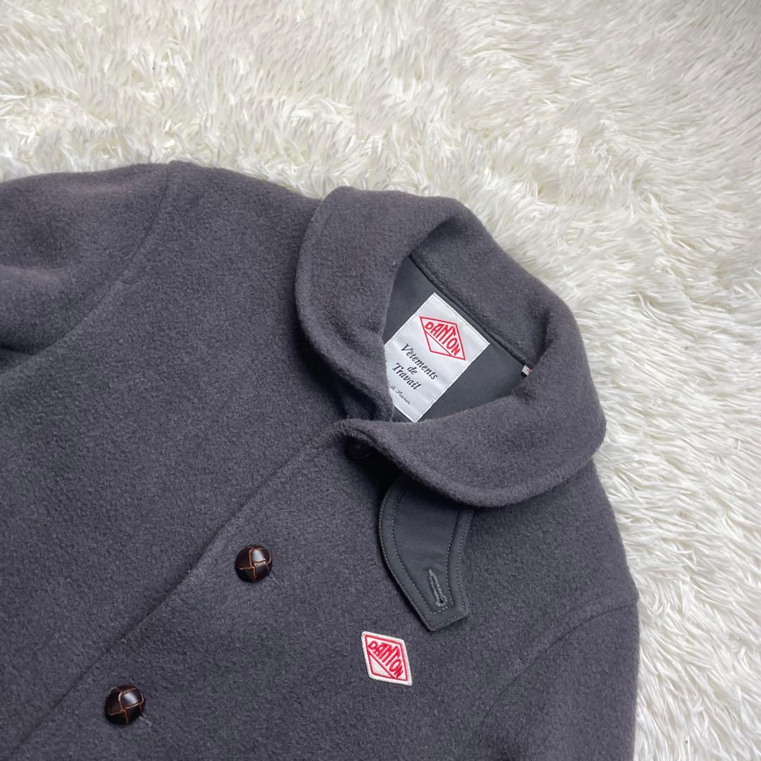 美品✨　DANTON ウールモッサ　ジャケット　コート　くるみボタン　L 40