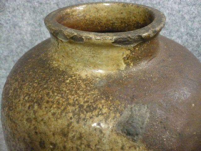常滑焼 自然釉 壷 [B31301]