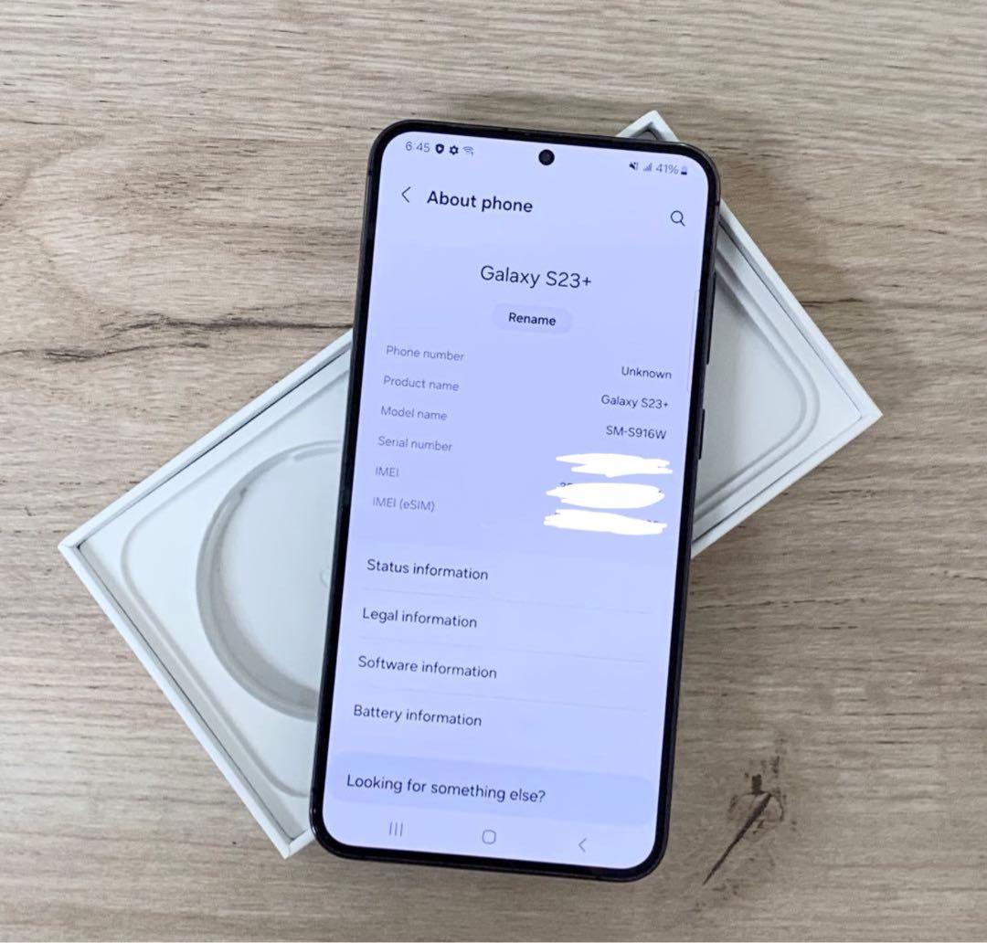 美品　Samsung Galaxy S23 + 256GB ブラック