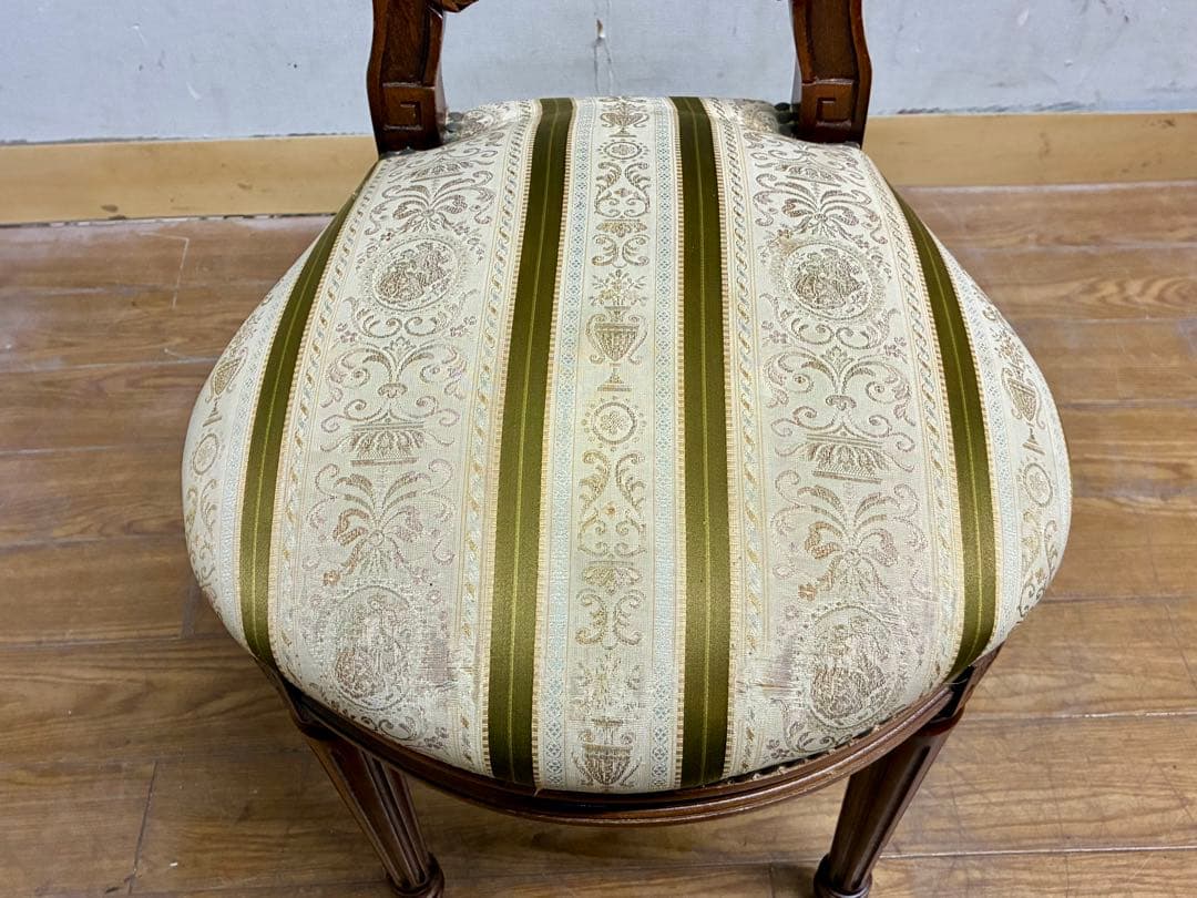 管443☆イギリス製☆アンティーク☆ベップルホワイト様式☆ダイニングチェアー