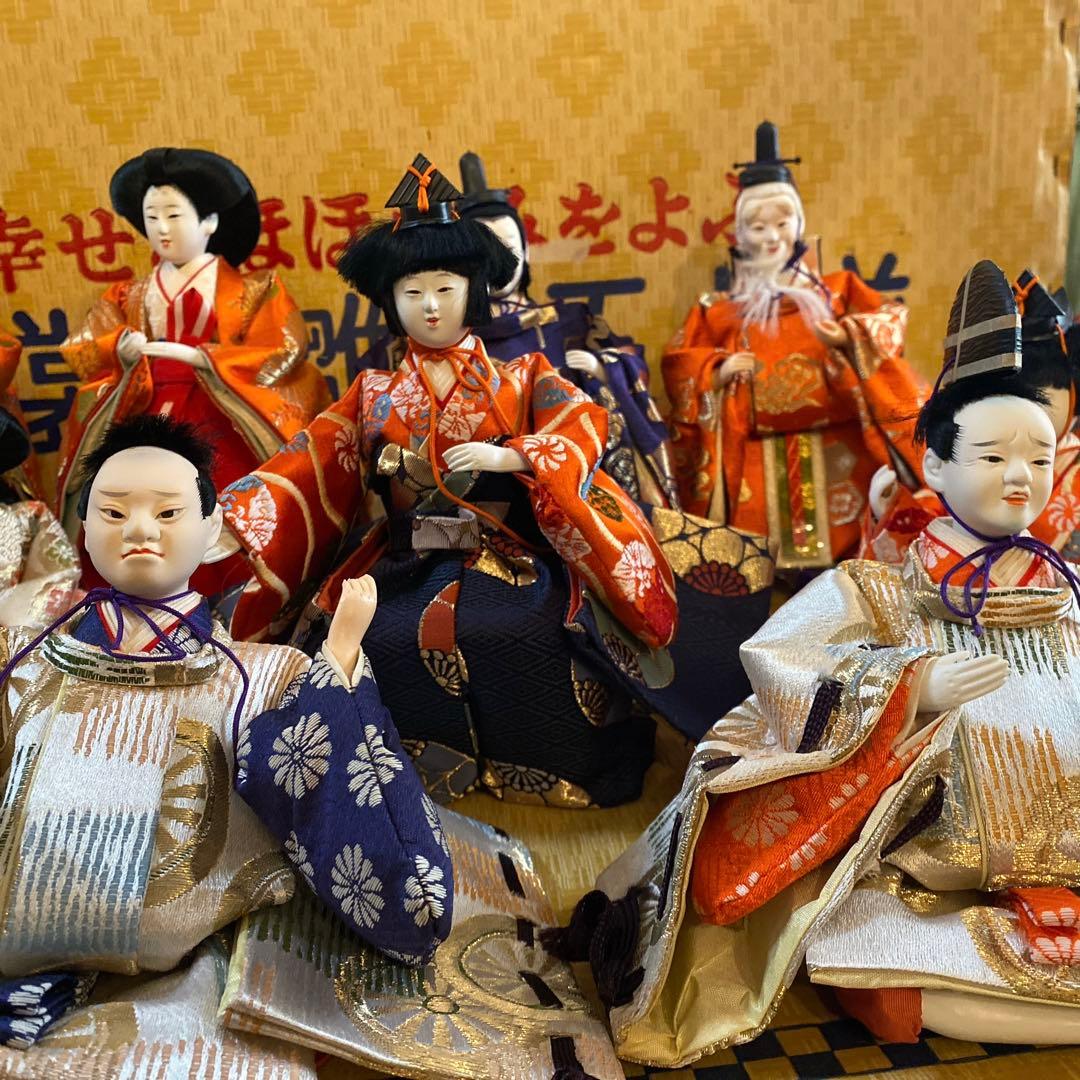 雛人形 十五人揃え 段飾り 昭和45年 昭和 昭和レトロ ひな祭り 桃の節句