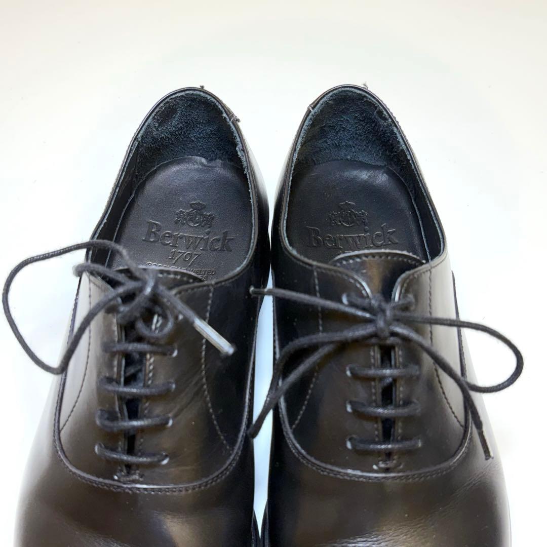 (美品)Berwick 5224 ストレートチップ 黒 24.5cm