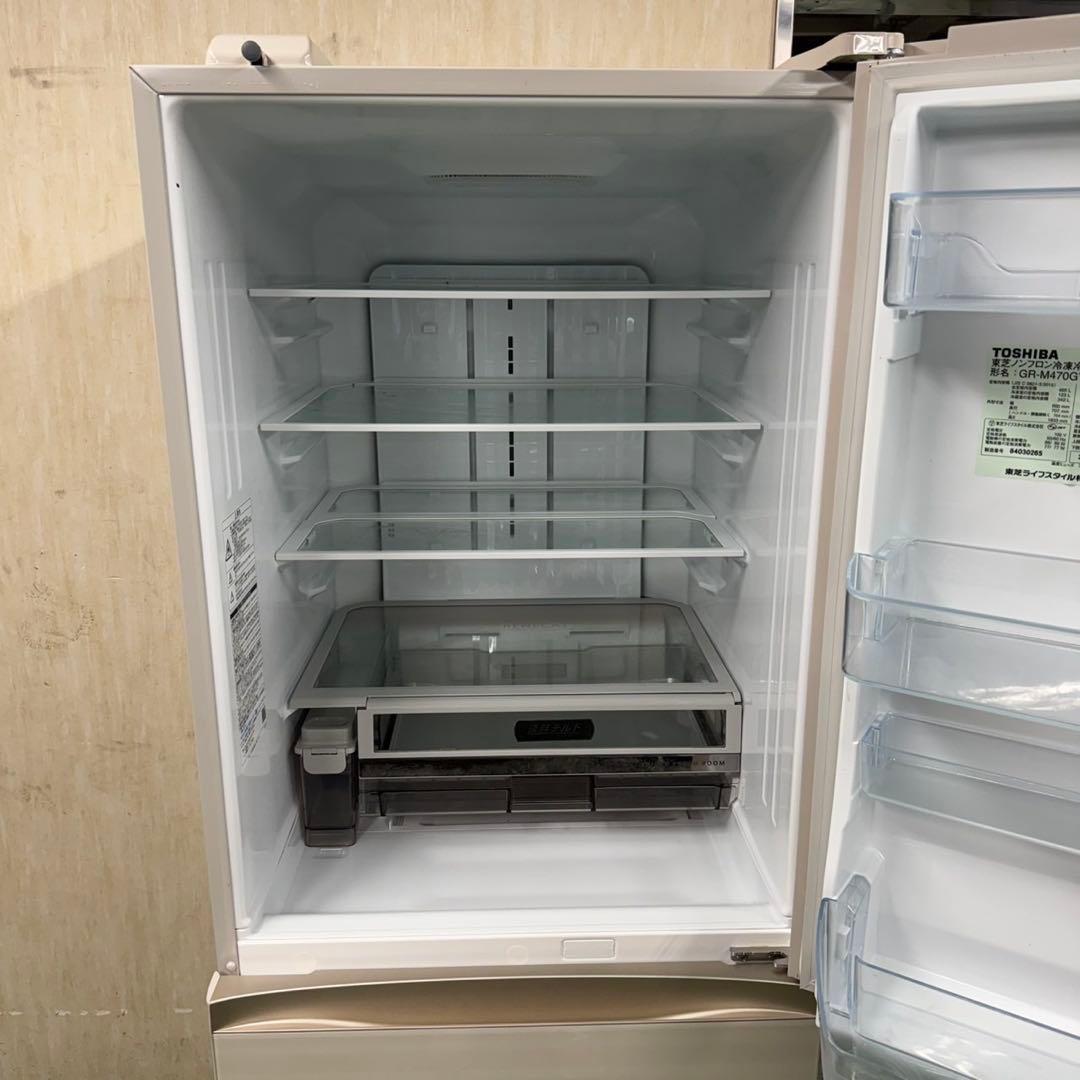 655 東芝 大型冷蔵庫 465L 400L強　小型　家庭用サイズ　自動製氷格安